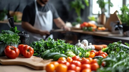 eco-friendly food production, professional photoshoot studio