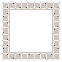 Frame with colorful pattern. Design element for prints, backgrounds, template, web pages and textile pattern.