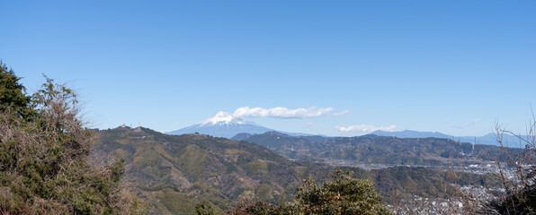 静岡県から眺める美しい富士山