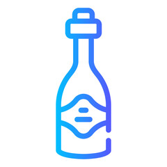 Obraz premium whiskey Line Gradient Icon