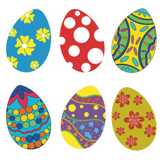 Easter Eggs, Easter Egg Festival, Colorful Ovals, Eggs with Multiple Patterns, Easter Egg Patterns on Product Surfaces, Fabric Print Patterns, Fabric Patterns, Covers, Wraps.