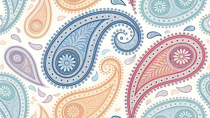 seamless pattern with paisley