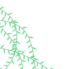 Vine Leaf Border Illustration