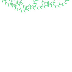 Green Leafy Vines Illustration