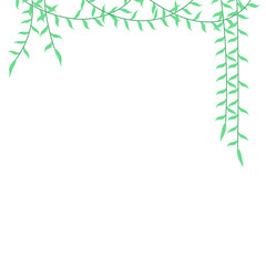 Green Leafy Vines Illustration