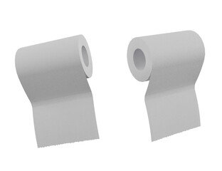 Paper Towel isolated on white