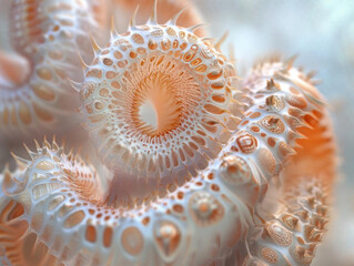Intricate patterns of a beautiful sea creature.
