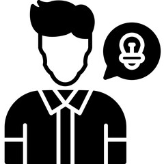 New Line Glyph Icon Design