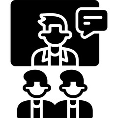 New Line Glyph Icon Design