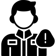 Man Warning Icon