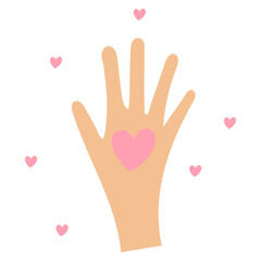 Kindness Hand Illustration