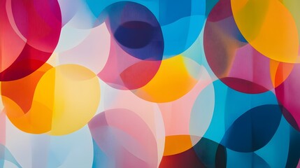 Colorful abstract circles artwork digital design contemporary art vibrant environment artistic perspective