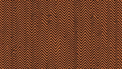 Abstract Orange and Black Zigzag Pattern Design
