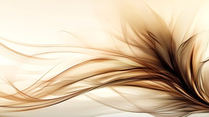 Abstract Brown and Beige Wave Design