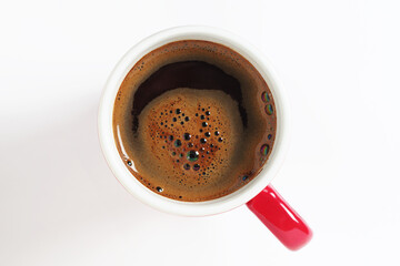 Red cup of coffee