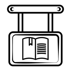signboard Line Icon