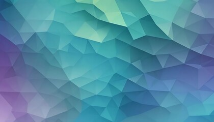 Obraz premium Abstract Teal Purple Geometric Polygon Pattern