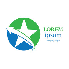 successful victory star logo design