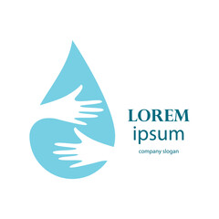 fresh blue water drop design