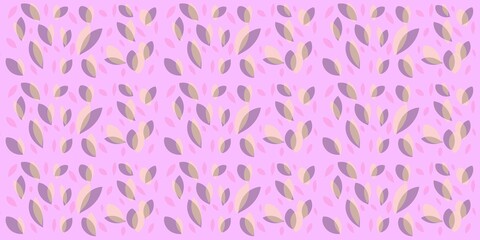 Abstract colorful leaves seamless pattern. Blur leaves pattern for background and wallpaper