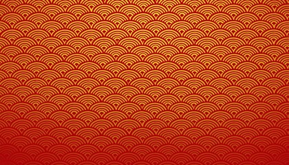 Chinese New Year content background, mainly yellow, gold and red. Vector illustration with modern Chinese cultural pattern.