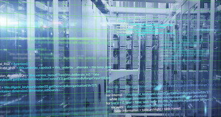 Image of data processing over computer servers