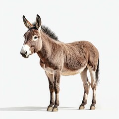 Obraz premium Majestic Donkey: A Stunning Portrait of an Equus Asinus