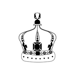 Crown vector icons on a white background