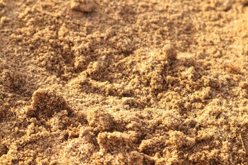 Pile of sand close up.
