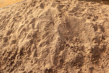 Pile of sand close up.
