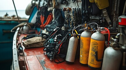 Scuba diving boat