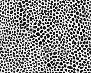 Leopard tiger skin seamless pattern texture print on white background