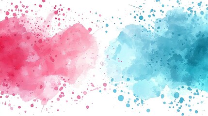 Fototapeta premium Pink and Blue Watercolor Abstract Background: Soft, Elegant, and Artistic Texture for Design Projects
