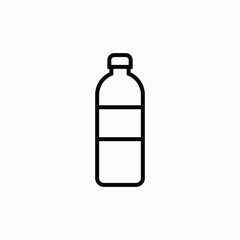 Bottle vector icon, bottle, container design illustration fully editable vector template