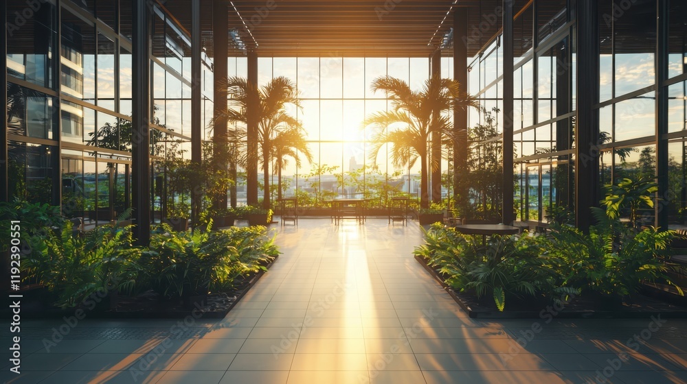 Poster virtual event planning strategies for secure environments in modern architecture spaces at daylight