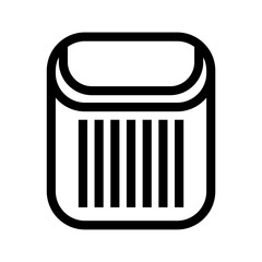 illustration of a trash can icon, for cleanliness