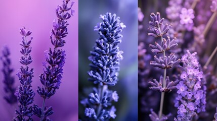 Obraz premium Design layers of purple tones ranging from lavender to deep violet. 