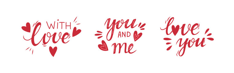 Happy Valentines Day handwritten.Modern calligraphy, hand lettering inscription.