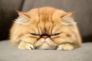 Grumpy Persian Cat