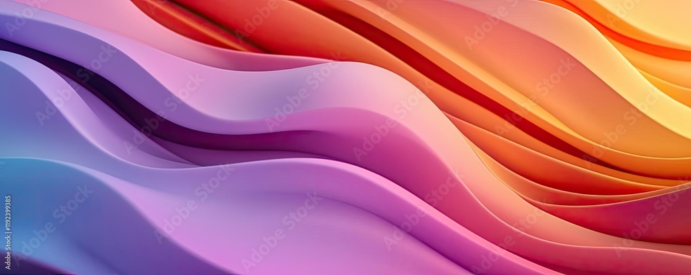 Poster vivid gradient concept. vibrant waves of color in a smooth, abstract design for creative projects.
