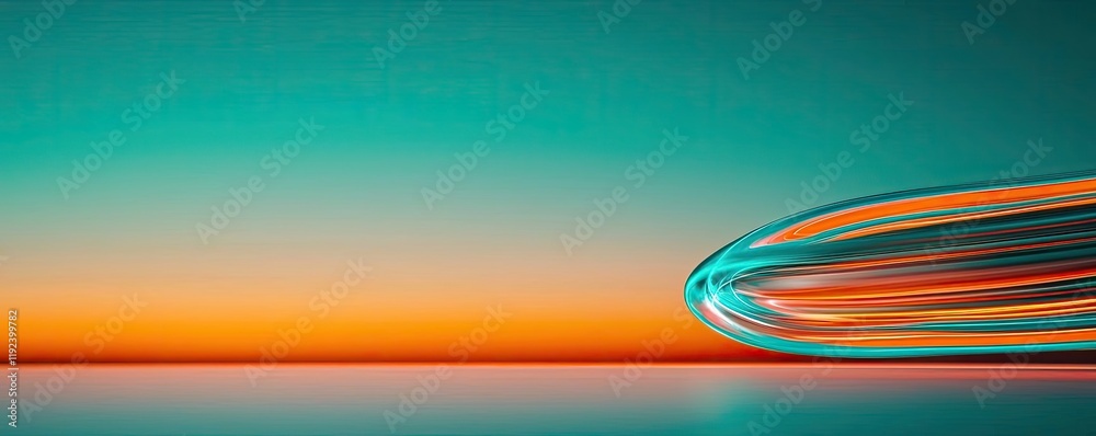 Poster Vivid gradient concept. Dynamic abstract image showcasing movement and vibrant color gradients.