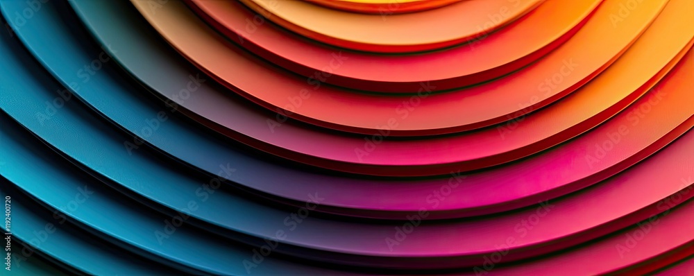 Poster vivid gradient concept. vibrant, colorful concentric circles creating a modern, abstract background.