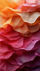 Naklejka premium Colorful tissue paper layers background for arts and crafts
