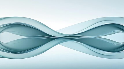 Symmetry gradient concept. An abstract smooth wave design symbolizing infinity and continuity in technology.