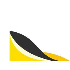 Abstract Black Yellow Border