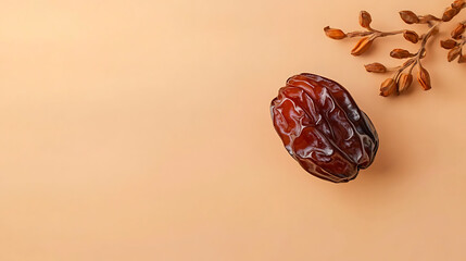Brown Heap of Dried Dates in Close-Up