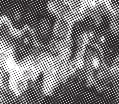Abstract halftone black and white background
