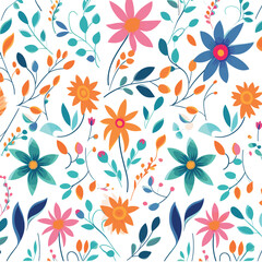 Flower sketch and tree vector shapes designs