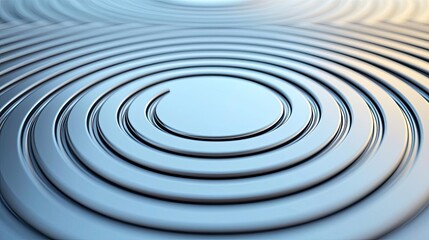 Fototapeta premium Minimal symmetry idea. Abstract water ripple patterns creating a serene and calming visual effect.
