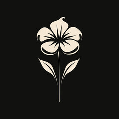 Flower sketch and tree vector shapes designs